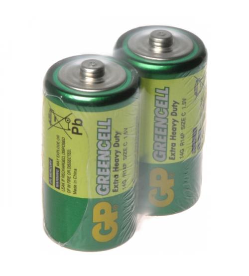 GP GPPCC14KC001 Greencell C 1.5V Standard Zinc Batteries Shrink of 12